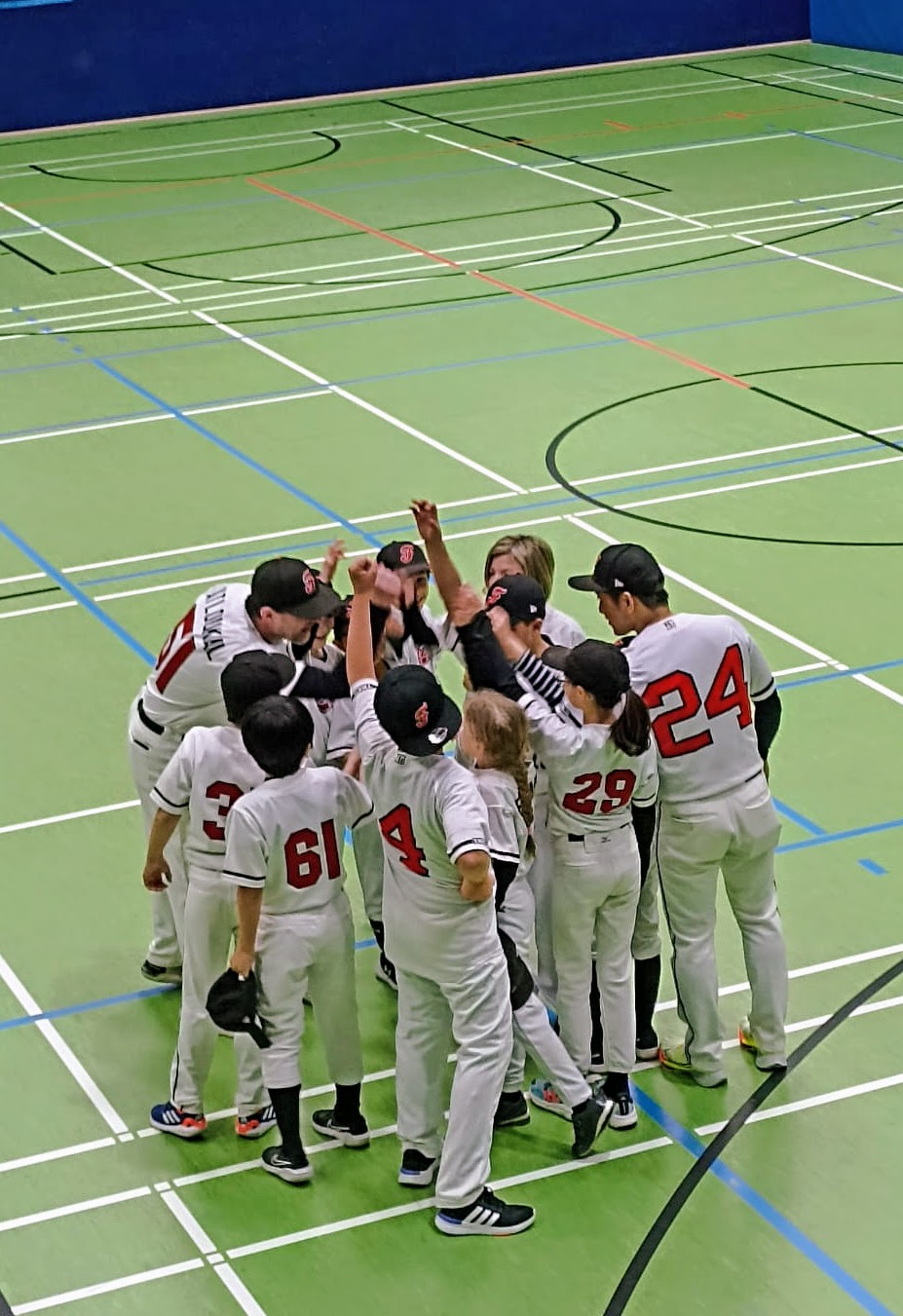 Eagles beim Abschlusskreis