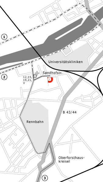 Anfahrtskizze Frankfurt Ballpark